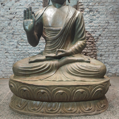 Brass Very Large Blessing Buddha Statue For Home Garden Decor 6 Feet by vendor-unknown - Buddha (View 10)