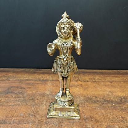 Brass Standing Hanuman Idol 1 Feet by vendor-unknown - Hindu Gods (View 3)