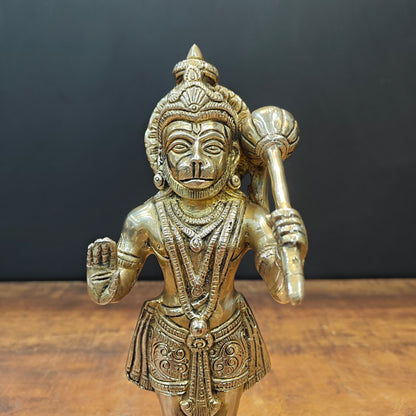 Brass Standing Hanuman Idol 1 Feet by vendor-unknown - Hindu Gods (View 2)