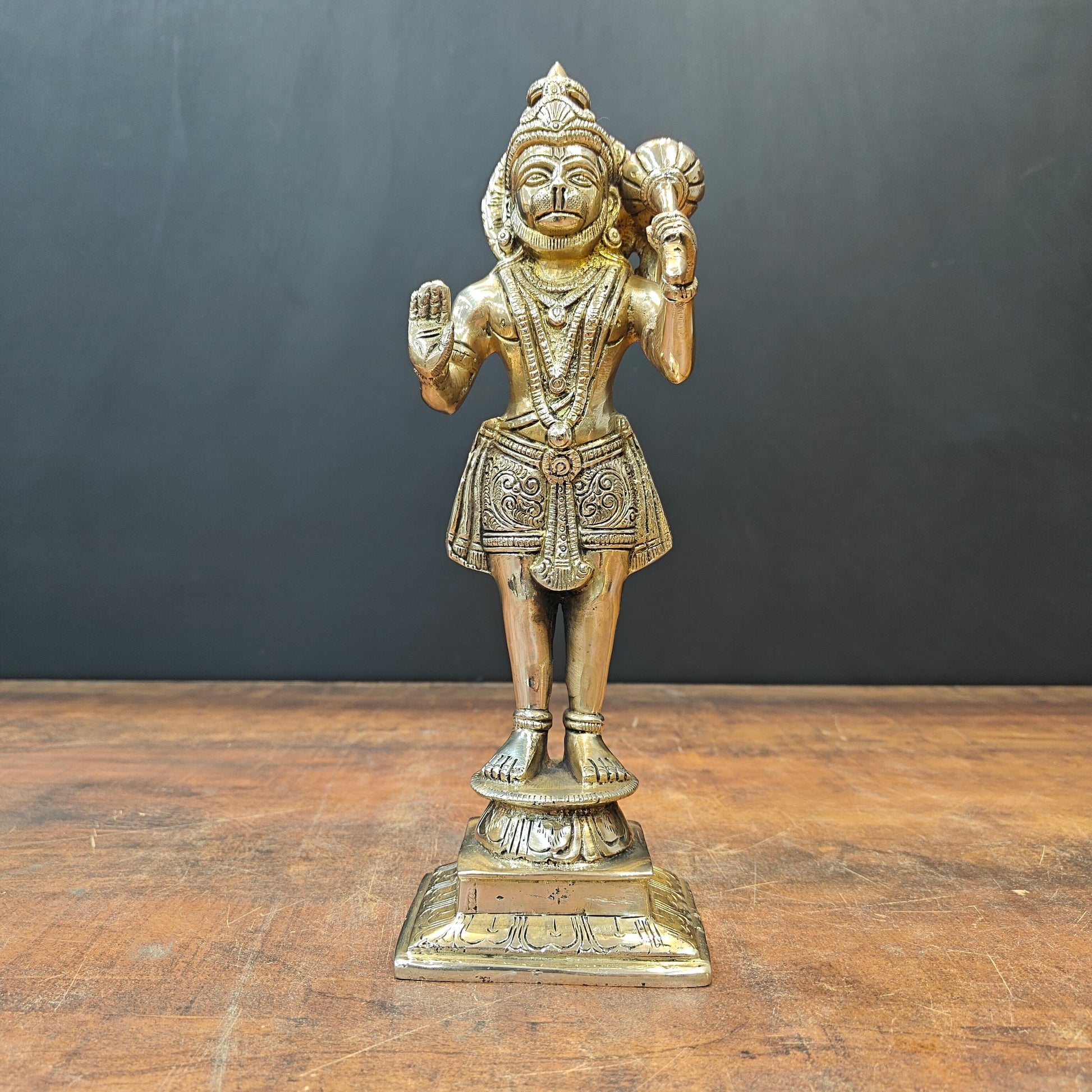 Brass Standing Hanuman Idol 1 Feet - Image 4