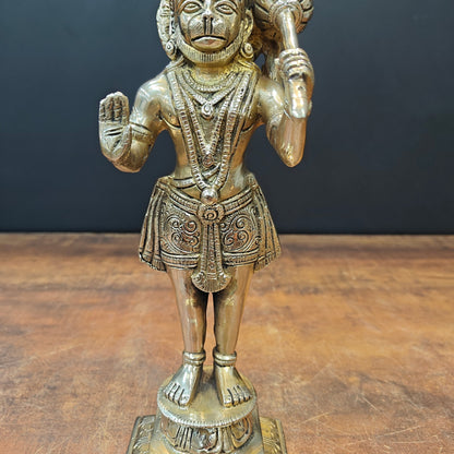 Brass Standing Hanuman Idol 1 Feet by vendor-unknown - Hindu Gods (View 5)