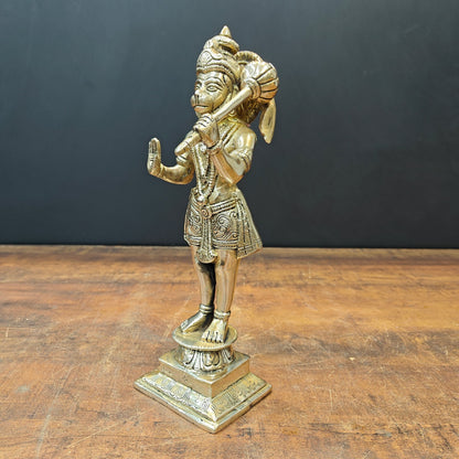 Brass Standing Hanuman Idol 1 Feet by vendor-unknown - Hindu Gods (View 7)
