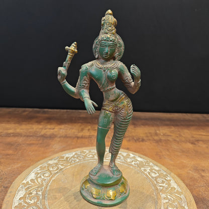 Brass Ardhanarishvara Statue Shiva Shakti Idol 9 Inch by vendor-unknown - Hindu Gods (View 3)
