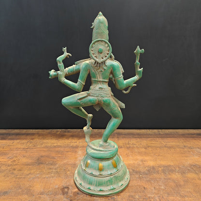 Brass Vintage Dancing Shiva Idol Nataraja Sculpture 22 Inch by vendor-unknown - Hindu Gods (View 9)