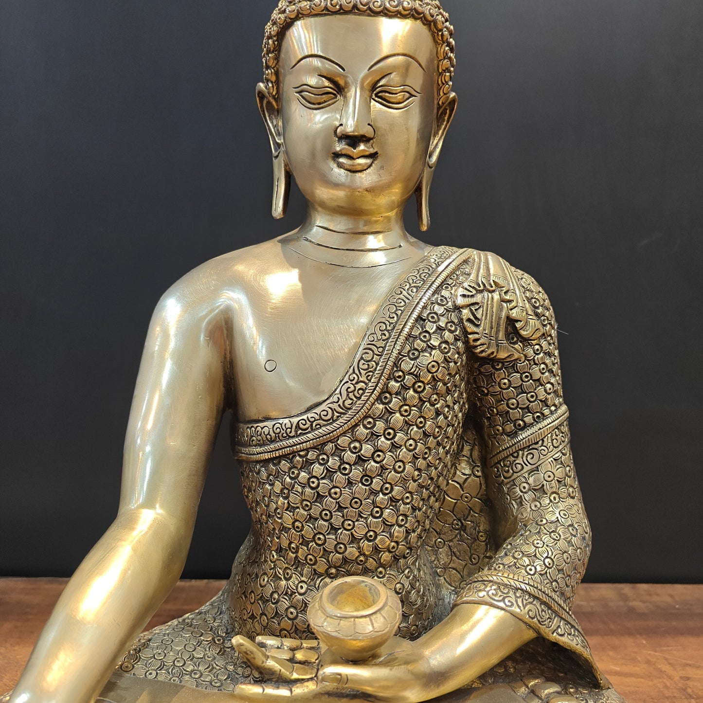 Brass Medicine Buddha Statue For Home Decor 22 Inches
