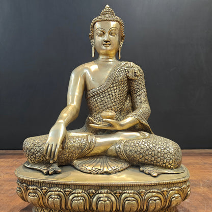 Brass Medicine Buddha Statue For Home Decor 22 Inches by vendor-unknown - Buddha (View 5)