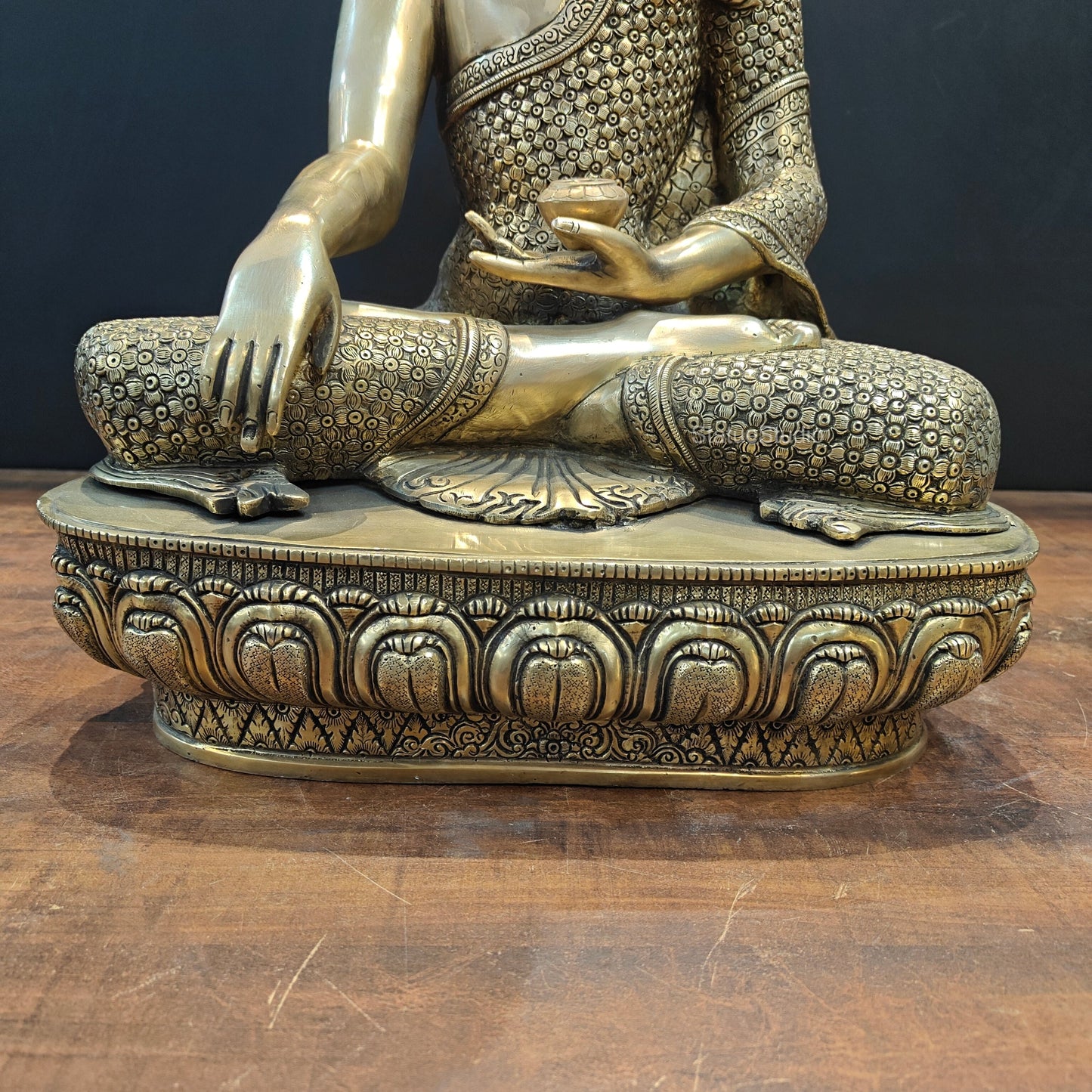 Brass Medicine Buddha Statue For Home Decor 22 Inches