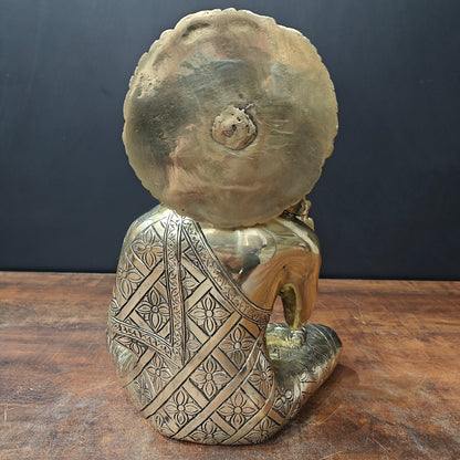 Brass Blessing Buddha Statue For Home Decor 1 Feet by vendor-unknown - Buddha (View 7)