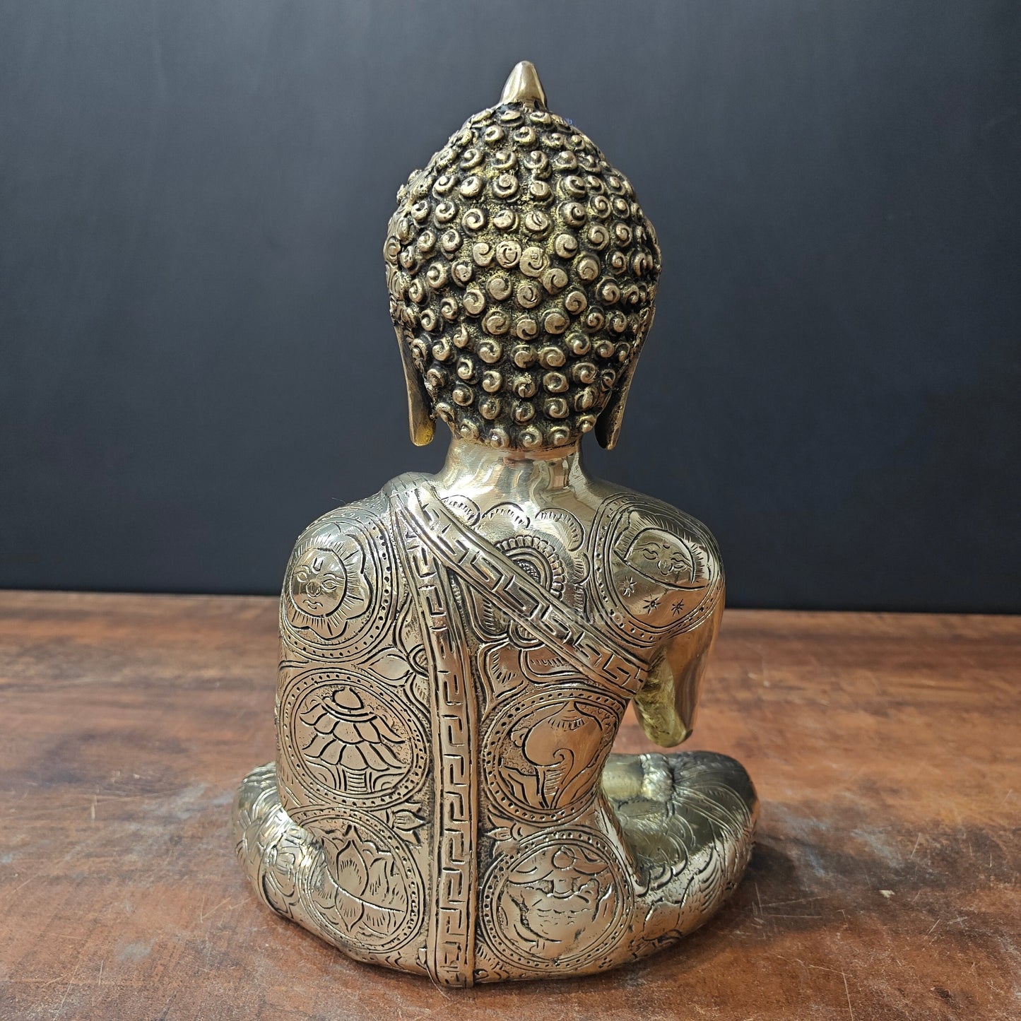 Brass Blessing Buddha Idol Shakyamuni For Home Decor 1 Feet
