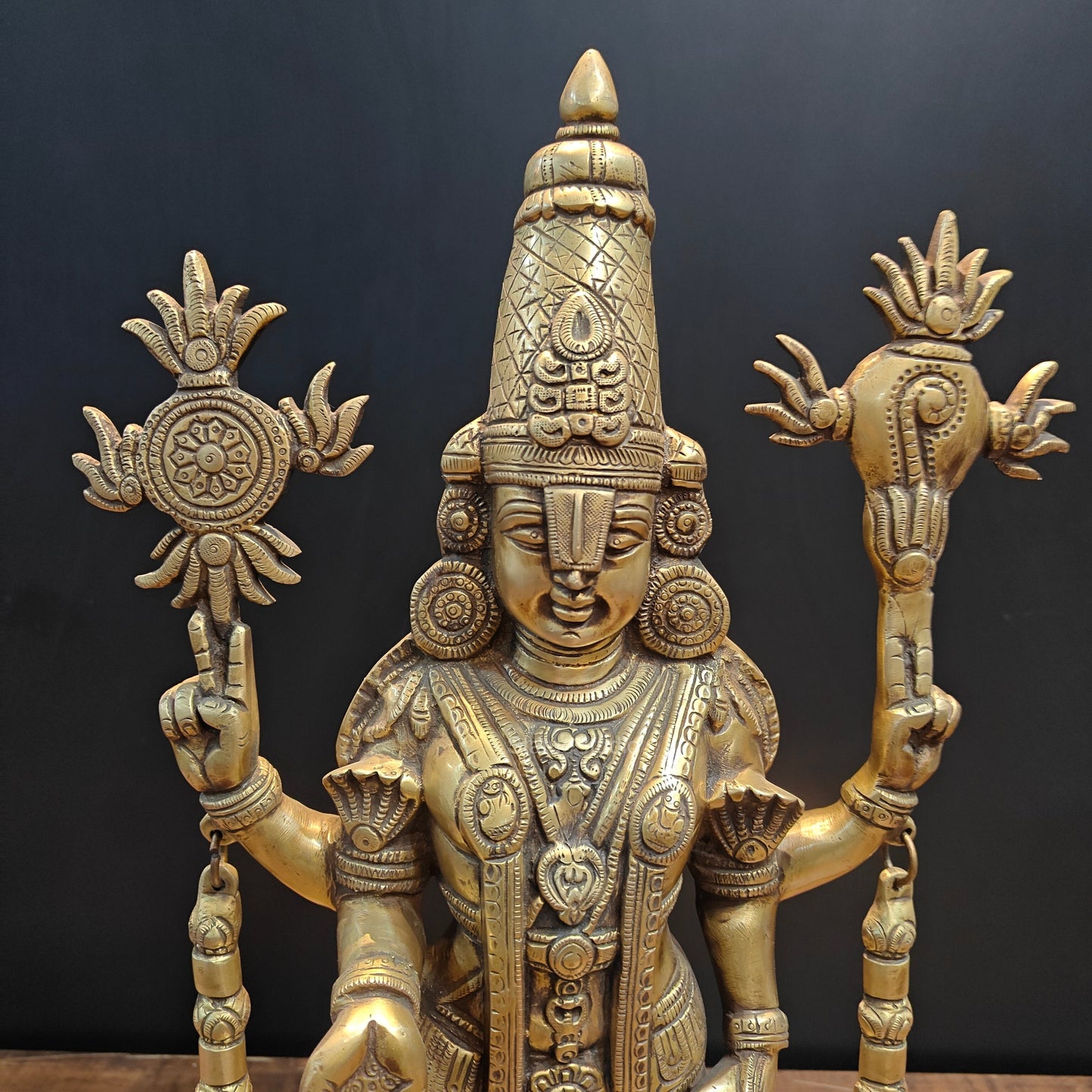 Brass Lord Venkateshwara Tirupati Balaji Idol 22 Inch