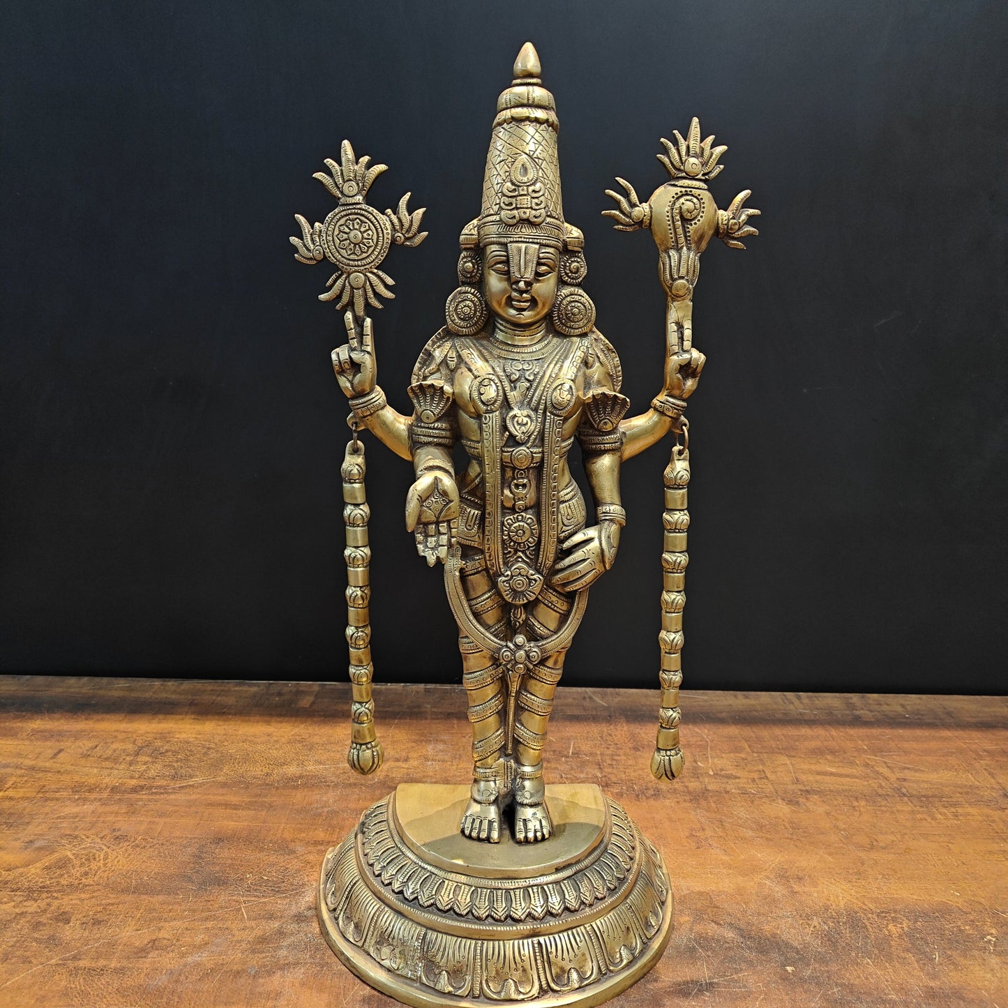 Brass Lord Venkateshwara Tirupati Balaji Idol 22 Inch