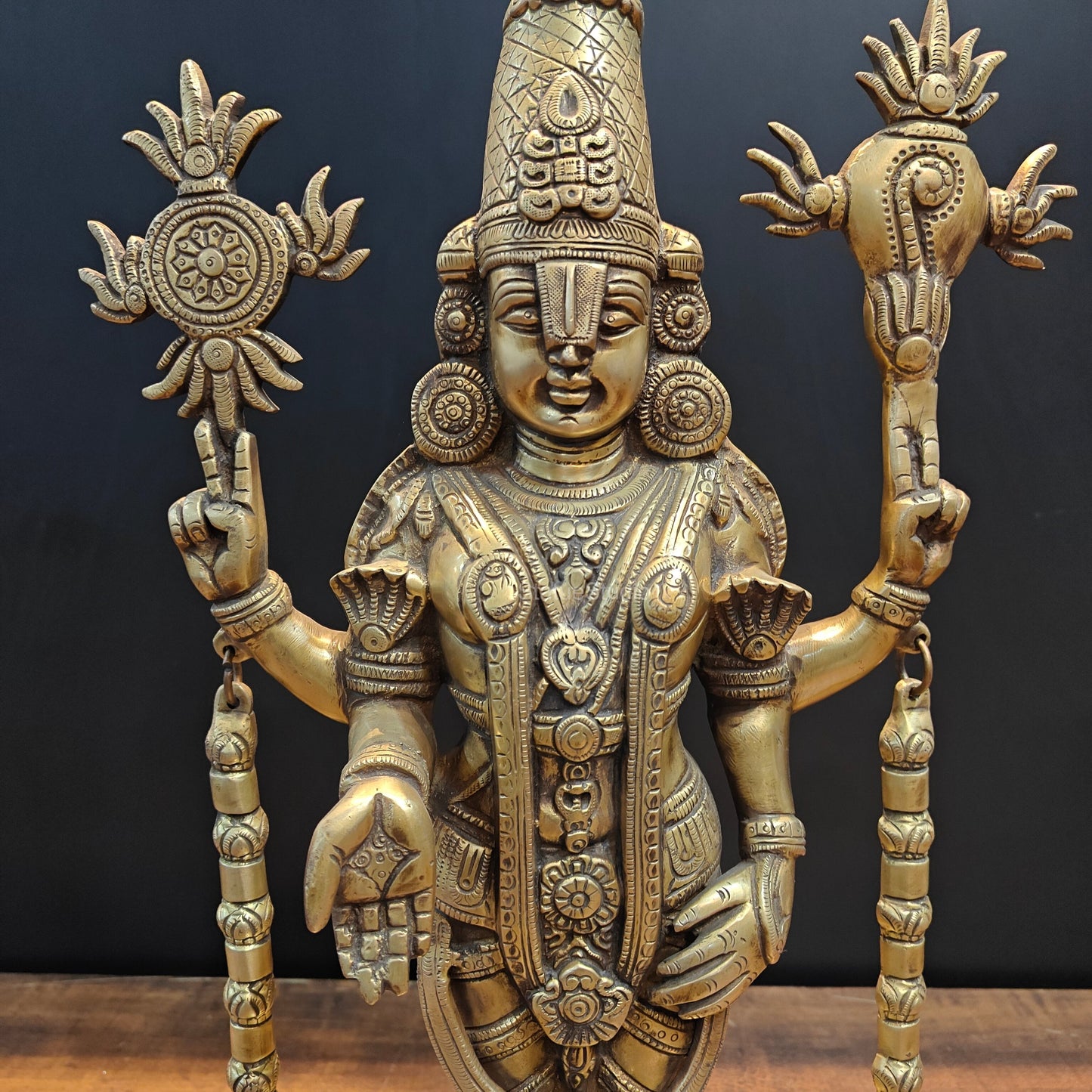Brass Lord Venkateshwara Tirupati Balaji Idol 22 Inch
