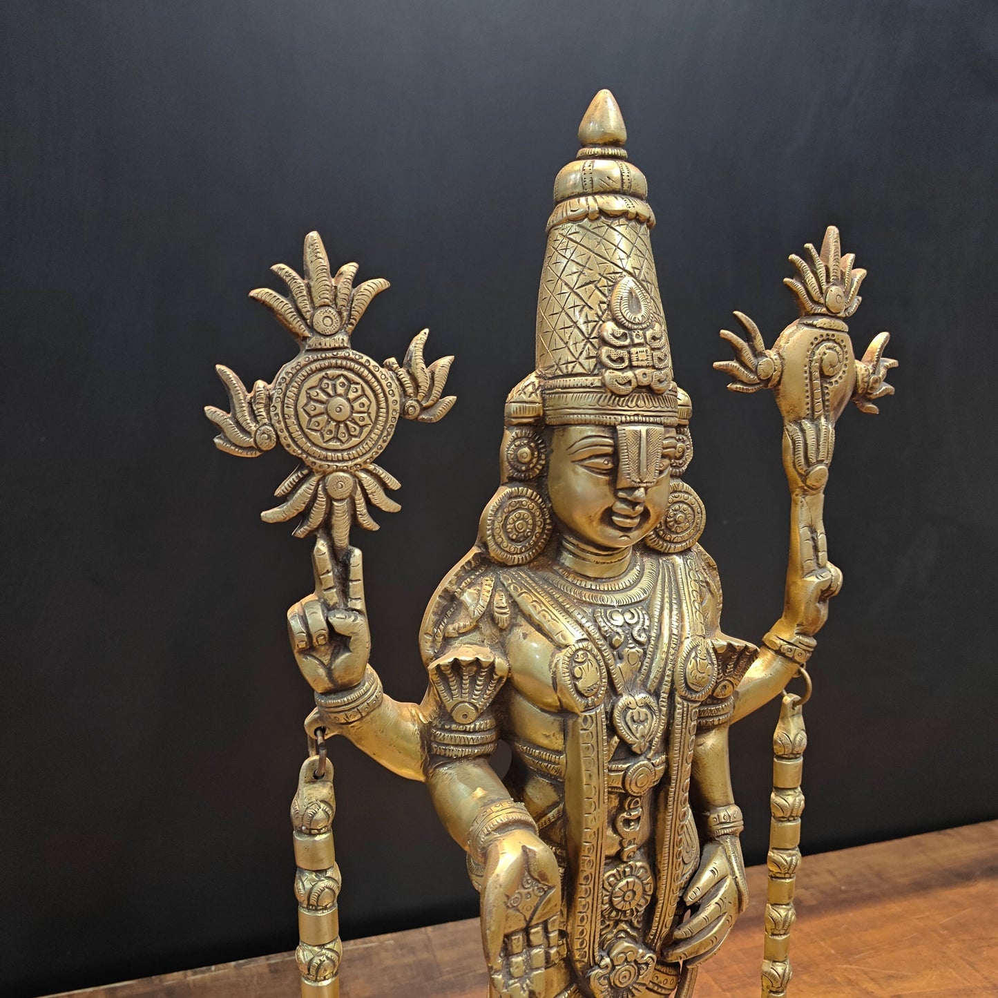 Brass Lord Venkateshwara Tirupati Balaji Idol 22 Inch