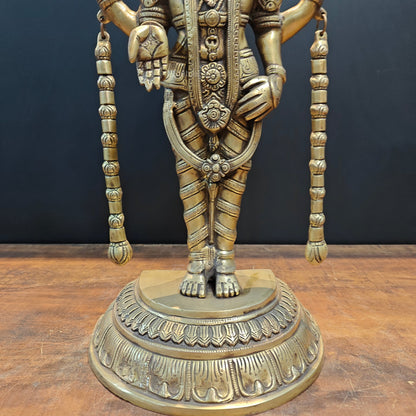 Brass Lord Venkateshwara Tirupati Balaji Idol 22 Inch by vendor-unknown - Hindu Gods (View 8)