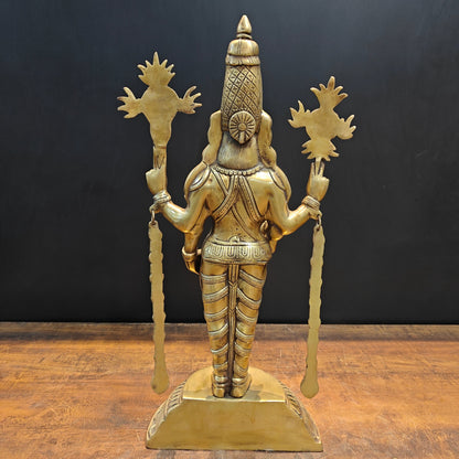 Brass Lord Venkateshwara Tirupati Balaji Idol 22 Inch by vendor-unknown - Hindu Gods (View 9)