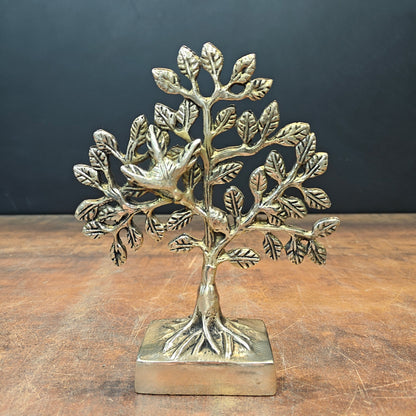 Brass Kalpavriksha Tree Decorative Showpiece 7 Inch by vendor-unknown - Decor (View 3)