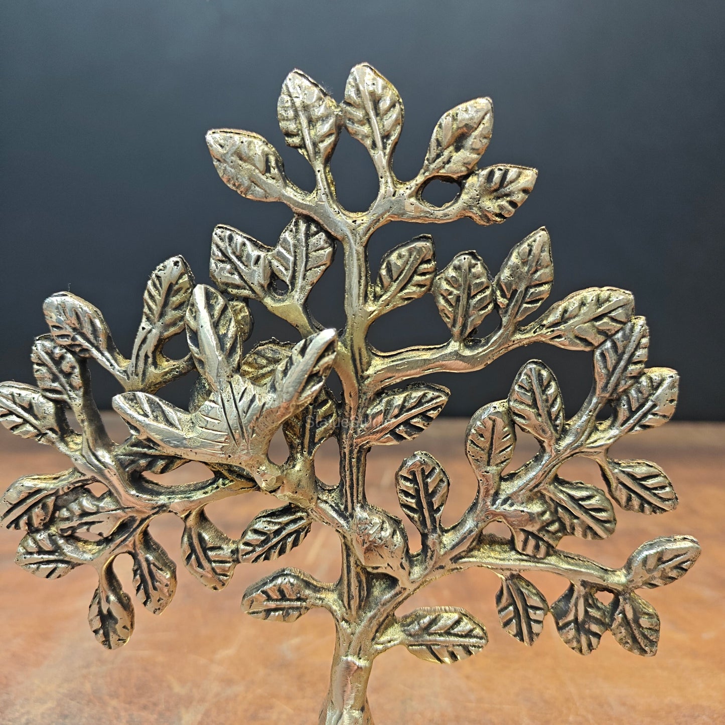 Brass Kalpavriksha Tree Decorative Showpiece 7 Inch