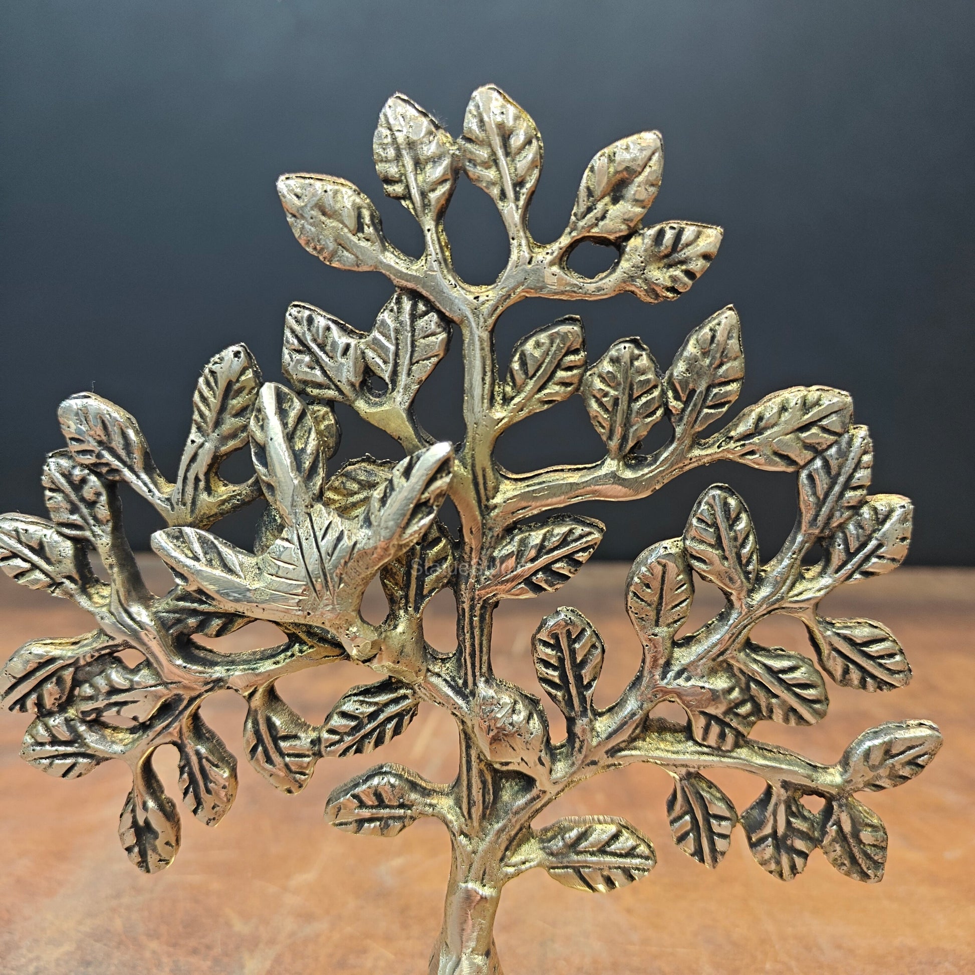 Brass Kalpavriksha Tree Decorative Showpiece 7 Inch - Image 2