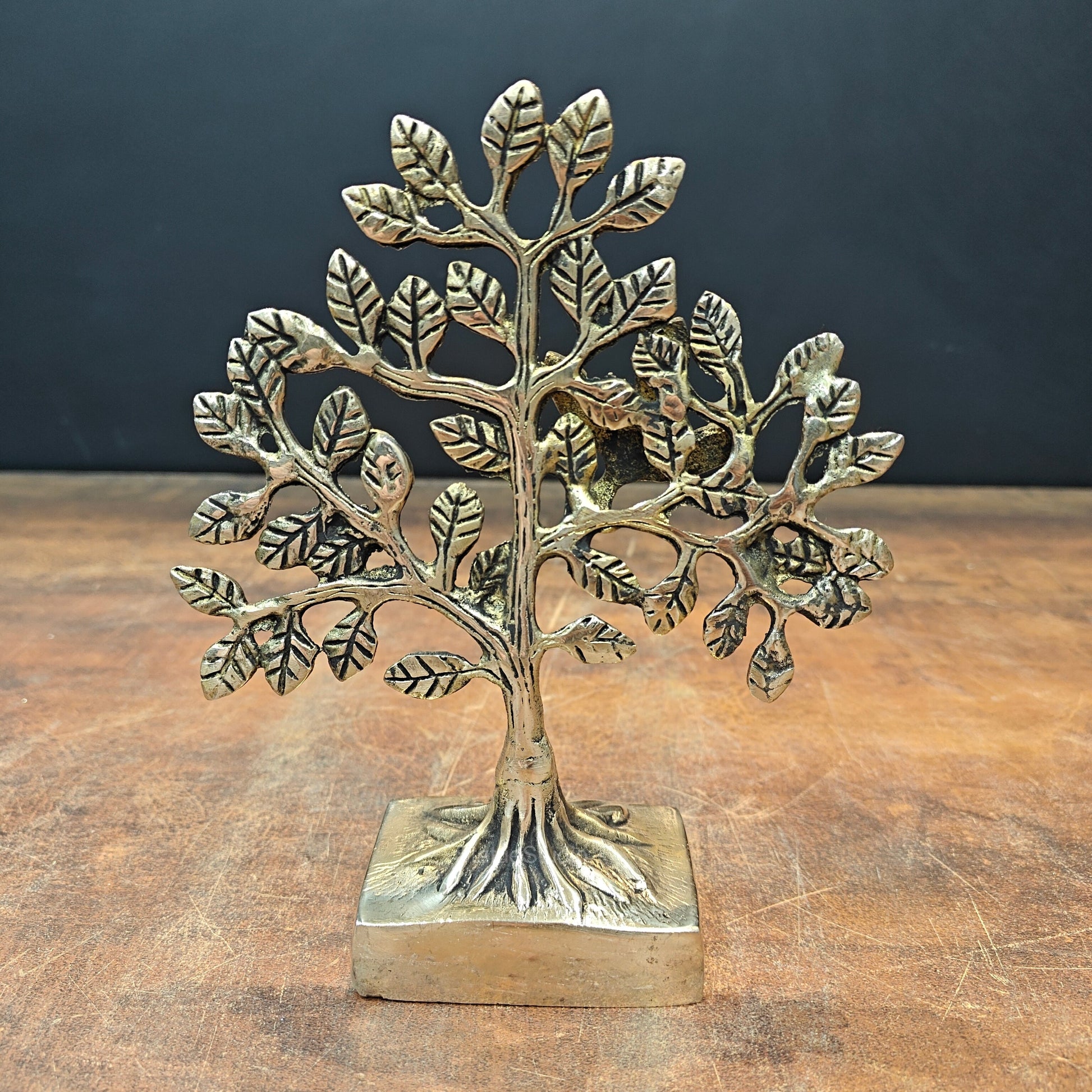 Brass Kalpavriksha Tree Decorative Showpiece 7 Inch - Image 5