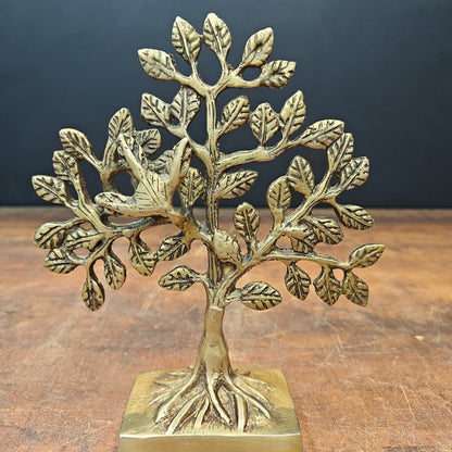 Brass Kalpavriksha Life Of Tree Decorative Showpiece 7 Inch by vendor-unknown - Decor (View 2)