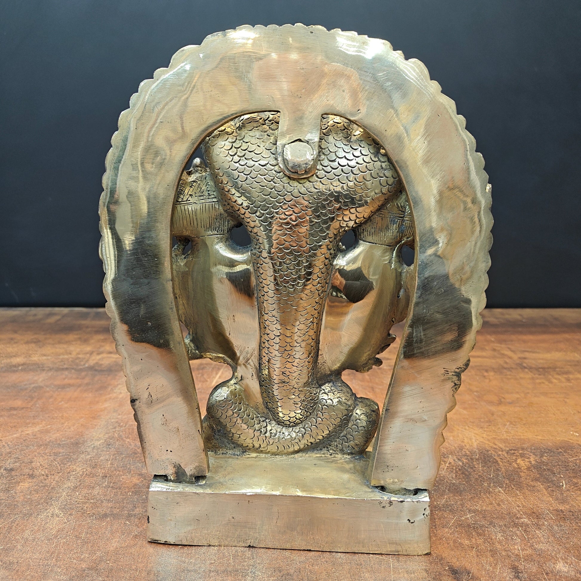 Brass Divine Vishwaroopam Of Lord Vishnu Idol Virat Swarup 11 Inch - Image 8