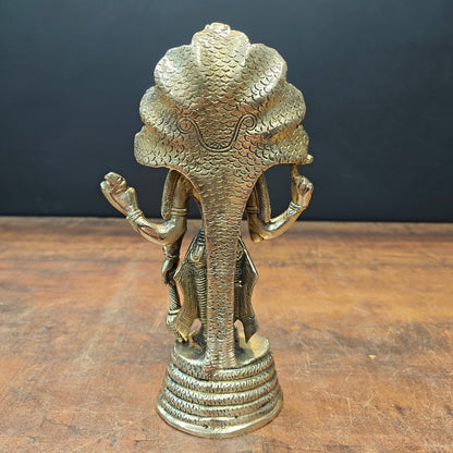 Brass Standing Vishnu Statue Narayana Murti 10 Inch by vendor-unknown - Hindu Gods (View 7)