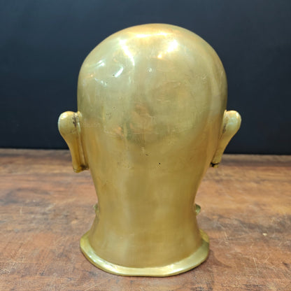 Brass Shiva Head Statue Mukhalingam Face 10 Inches by vendor-unknown - Hindu Gods (View 6)
