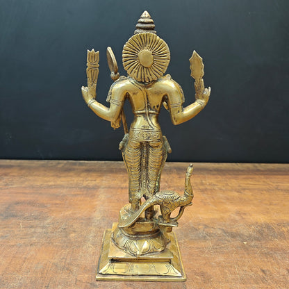 Brass Lord Karthikeya Murugan Swamy Idol With Peacock 1 Feet by vendor-unknown - Hindu Gods (View 7)