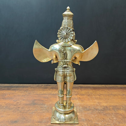 Brass Standing Garud Dev Idol Vehicle of Lord Vishnu 2 Feet by vendor-unknown - Hindu Gods (View 7)