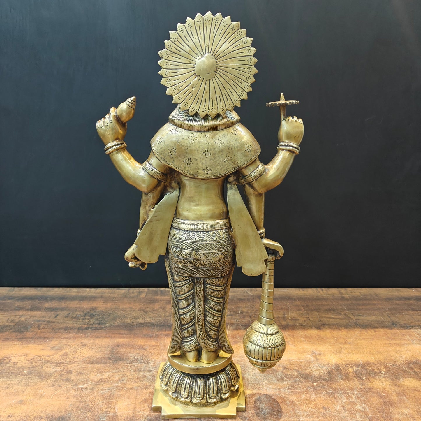 Brass Exclusive Standing Vishnu Idol 26 Inches