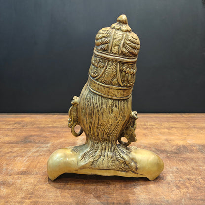 Brass Devi Parvati Bust Sculpture 12 Inches by vendor-unknown - Hindu Gods (View 7)