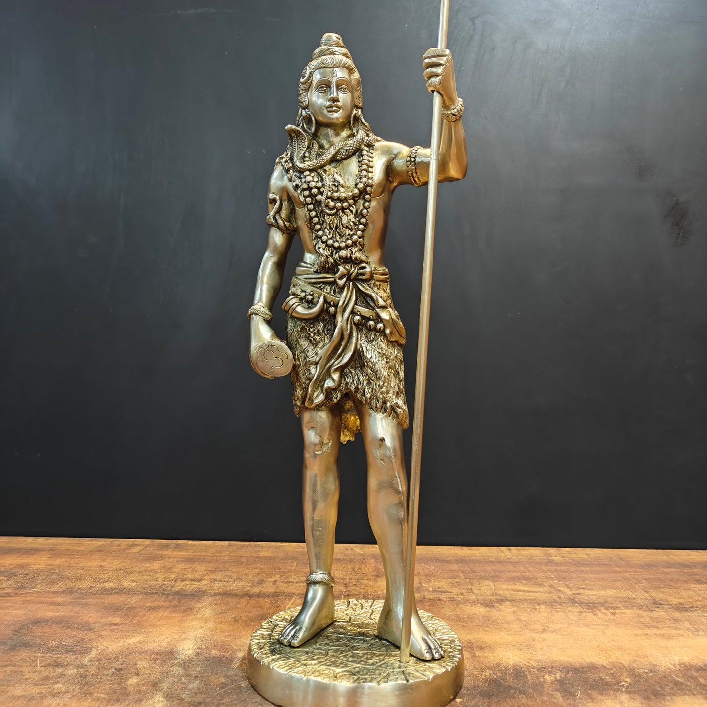 Brass Standing Lord Shiva Idol For Home Decor 2 Feet