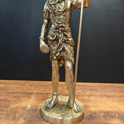 Brass Standing Lord Shiva Idol For Home Decor 2 Feet by vendor-unknown - Hindu Gods (View 7)