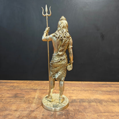 Brass Standing Lord Shiva Idol For Home Decor 2 Feet by vendor-unknown - Hindu Gods (View 8)