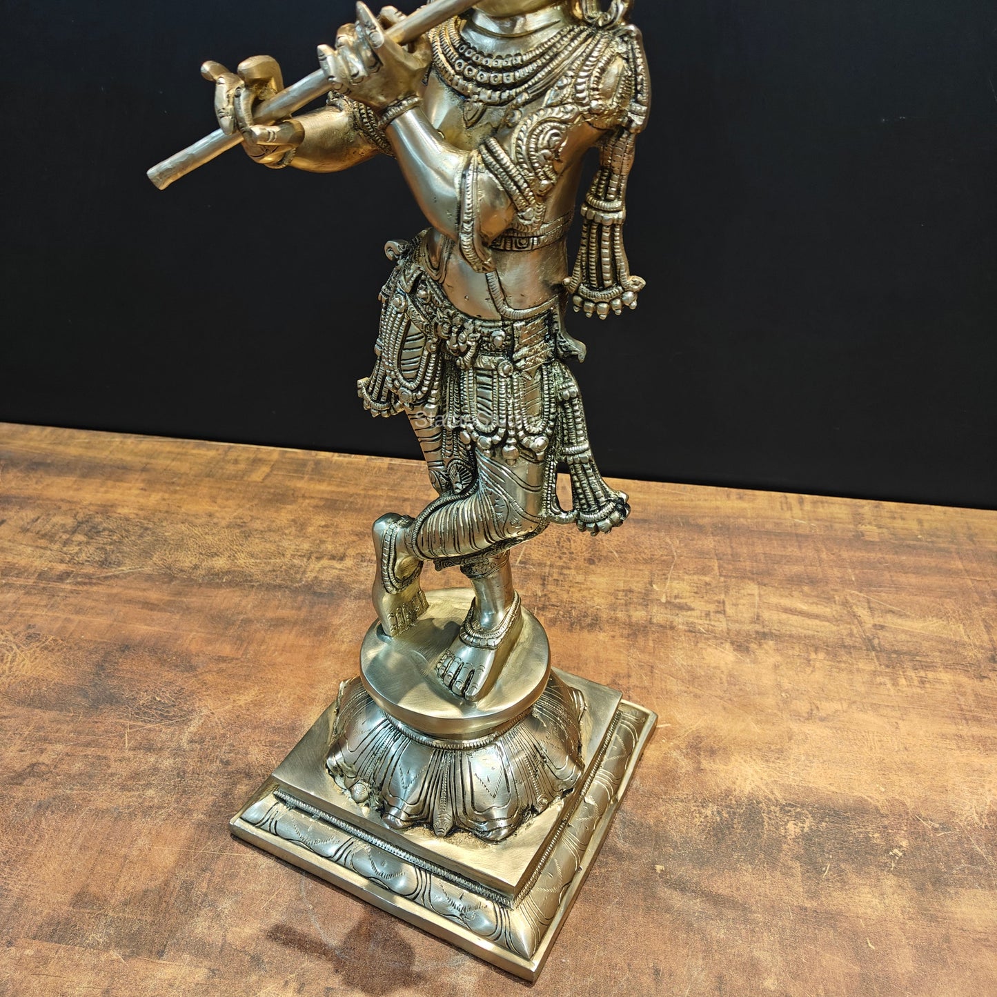 Brass Tribhanga Krishna Statue 2 Feet