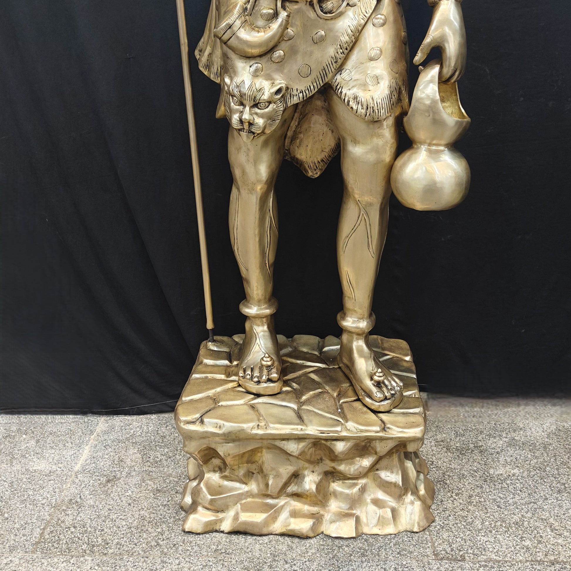 Brass Large Majestic Standing Lord Shiva Statue 7 Feet - Image 13