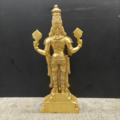 Brass Venkateshwara Tirupati Balaji Idol 39 Inches by vendor-unknown - Hindu Gods (View 10)