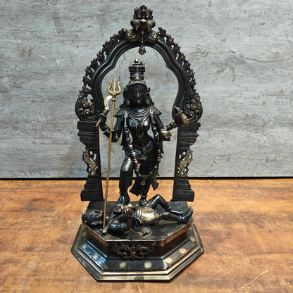 Brass Goddess bhadra Kali Statue Antique Finish 2 Feet by vendor-unknown - Hindu Gods (View 3)