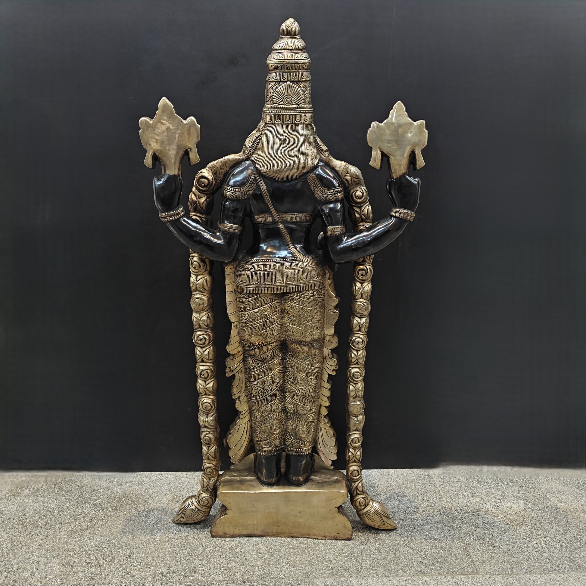 Brass Large Tirupati Balaji Idol Venkateshwara 5 Feet - Image 11