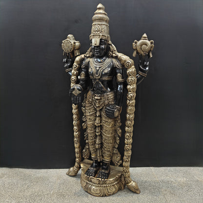 Brass Large Tirupati Balaji Idol Venkateshwara 5 Feet by vendor-unknown - Hindu Gods (View 6)