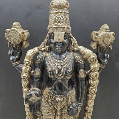 Brass Large Tirupati Balaji Idol Venkateshwara 5 Feet by vendor-unknown - Hindu Gods (View 7)