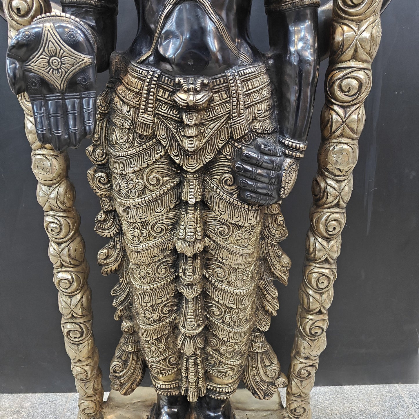 Brass Large Tirupati Balaji Idol Venkateshwara 5 Feet