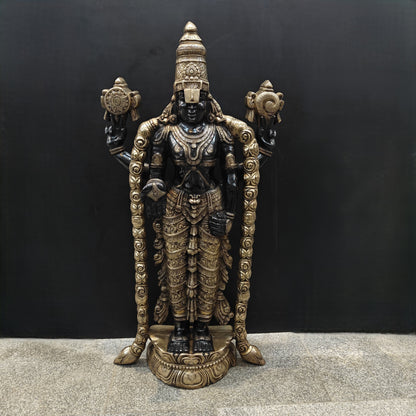 Brass Large Tirupati Balaji Idol Venkateshwara 5 Feet by vendor-unknown - Hindu Gods (View 10)