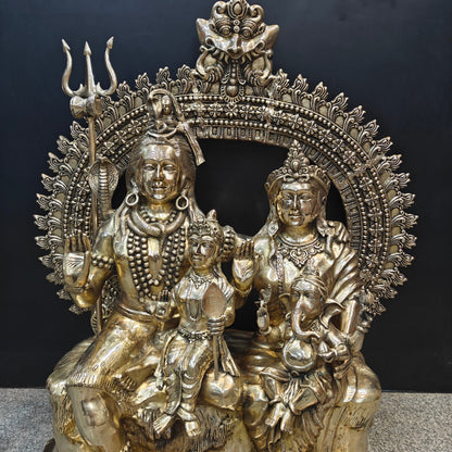 Brass Large Size The Complete Shiva Parivar Idol 45 Inches by vendor-unknown - Hindu Gods (View 2)