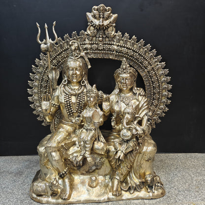 Brass Large Size The Complete Shiva Parivar Idol 45 Inches by vendor-unknown - Hindu Gods (View 4)