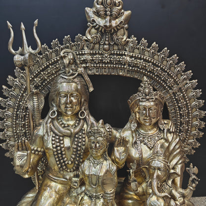 Brass Large Size The Complete Shiva Parivar Idol 45 Inches by vendor-unknown - Hindu Gods (View 10)
