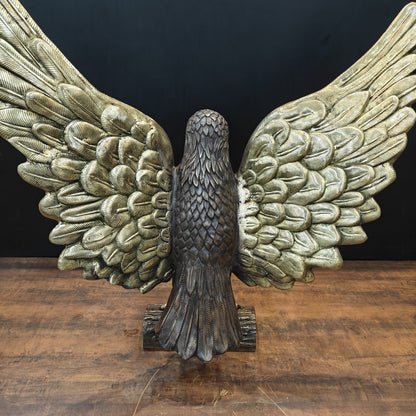 Brass Large Eagle With Open Wings Sculpture 40 inch by vendor-unknown - Decor (View 19)