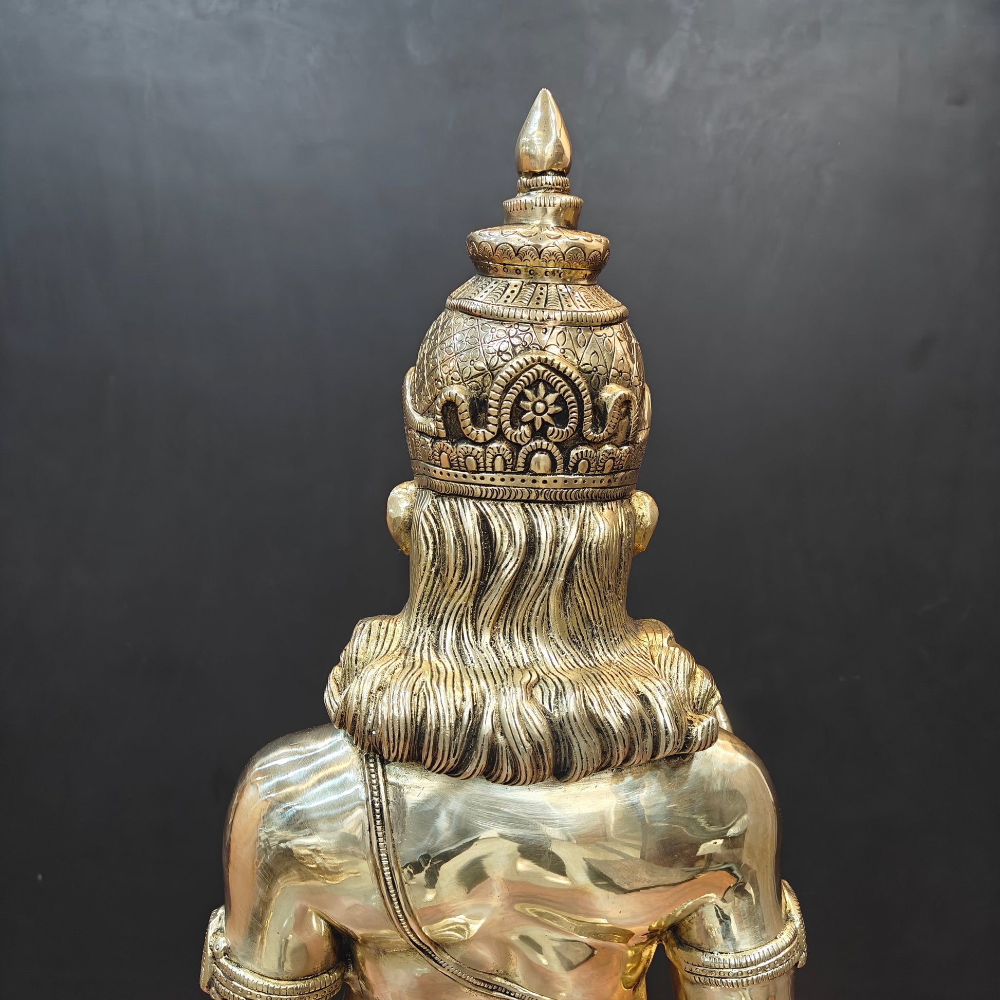 Brass Superfine Standing Hanuman Statue For Home Decor 3 Feet - Image 14