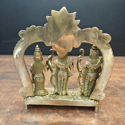 Brass Ram Darbar Idol For Home Temple Decor 8.5 Inch by vendor-unknown - Hindu Gods (View 6)