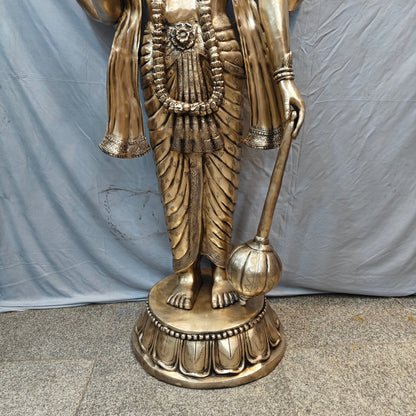 Brass Large Exclusive Standing Vishnu Idol Sculpture 6 Feet by vendor-unknown - Hindu Gods (View 12)